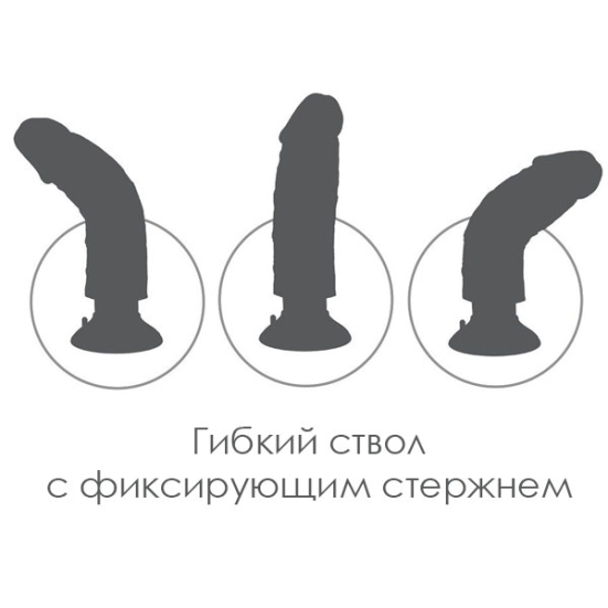 Фаллос-вибратор 7" Vibrating Cock with Balls